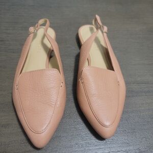 Talbots Blush Pink Slingback Loafers